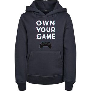 Mister Tee - Own Your Game Kinder hoodie trui - Kids 110 116 - Donkerblauw