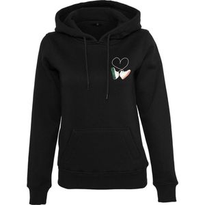 Mister Tee - Ladies Kicks Love EMB Hoodie trui - Zwart