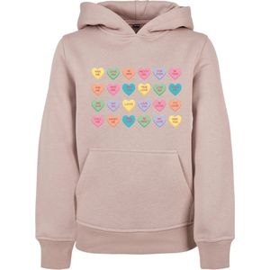 Mister Tee - Sweet Heart Candy - Kinder Hoodie - Roze - 65% Katoen 35% Polyester