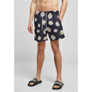 URBAN CLASSICS - Patroon Zwemshort - Multicolor - Polyester
