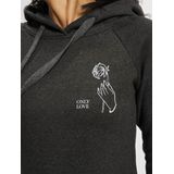 Miss Tee - Only Love - Hoodie - Zwart - Katoen