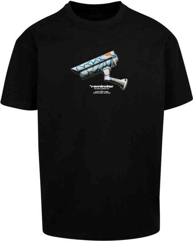 Mister Tee - CCTV Oversize Heren T-shirt - Zwart