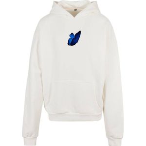 Mister Tee - Le Papillon Heavy Oversize Hoodie/trui - Wit/Multicolours