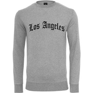 Mister Tee - Los Angeles Wording Crewneck sweater trui - Grijs