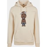 Mister Tee - LA Sketch - Hoodie - Beige - 100% Katoen