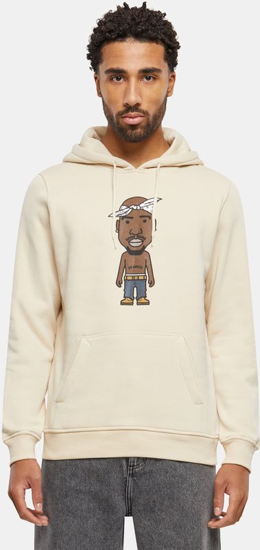 Mister Tee - LA Sketch - Hoodie - Beige - 100% Katoen