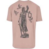 Mister Tee - Justice Oversize Heren T-shirt - Roze