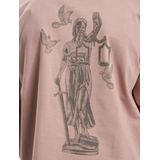 Mister Tee - Justice Oversize Heren T-shirt - Roze