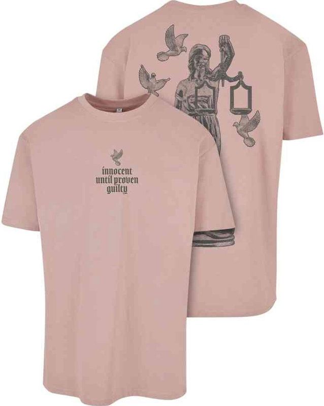Mister Tee - Justice Oversize Heren T-shirt - Roze