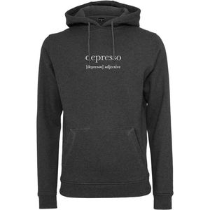 Mister Tee Depresso Hoody voor heren, antraciet, XS