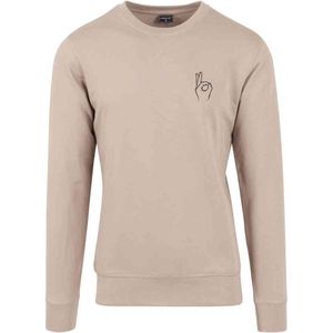 Mister Tee - Easy Sign Crewneck sweater trui - Geel