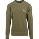 Mister Tee - Easy Sign Crewneck sweater trui - Olijfgroen