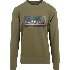 Mister Tee - Can't Hang With Us Crewneck sweater trui - Olijfgroen