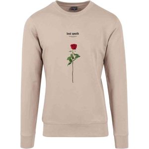 Mister Tee - Lost Youth Rose Crewneck sweater trui - Geel