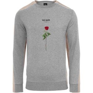 Mister Tee - Lost Youth Rose Crewneck sweater trui - Grijs