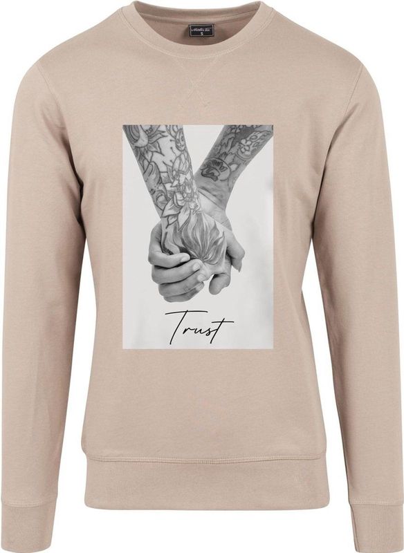 Mister Tee - Trust 2 0 Crewneck sweater trui - Geel