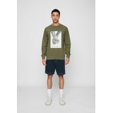 Mister Tee - Trust 2 0 Crewneck sweater trui - Olijfgroen