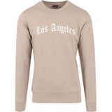 Mister Tee - Los Angeles Wording Crewneck sweater trui - Geel