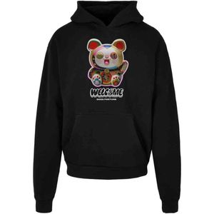 Mister Tee - Welcome Cat Ulrta Heavy Oversize Hoodie trui Zwart