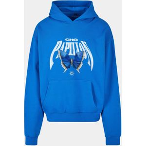 Mister Tee - Origami Heavy - Capuchontrui - Kobalt Blauw - Katoenmix