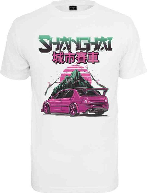 Mister Tee - Shanghai Racing Heren T-shirt - Wit