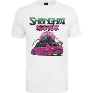 Mister Tee - Shanghai Racing Heren T-shirt Wit