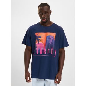 Mister Tee - Liberty Sunset Heren T-shirt - Blauw