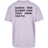 Mister Tee - Moto GT Oversize Heren T-shirt - Paars