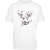 Mister Tee - Doves Oversize Heren T-shirt - Wit