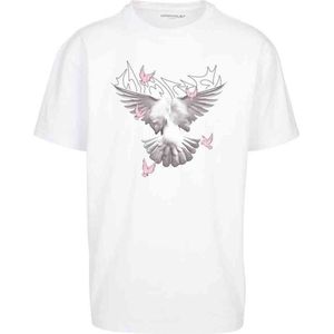 Mister Tee - Doves Oversize Heren T-shirt - Wit