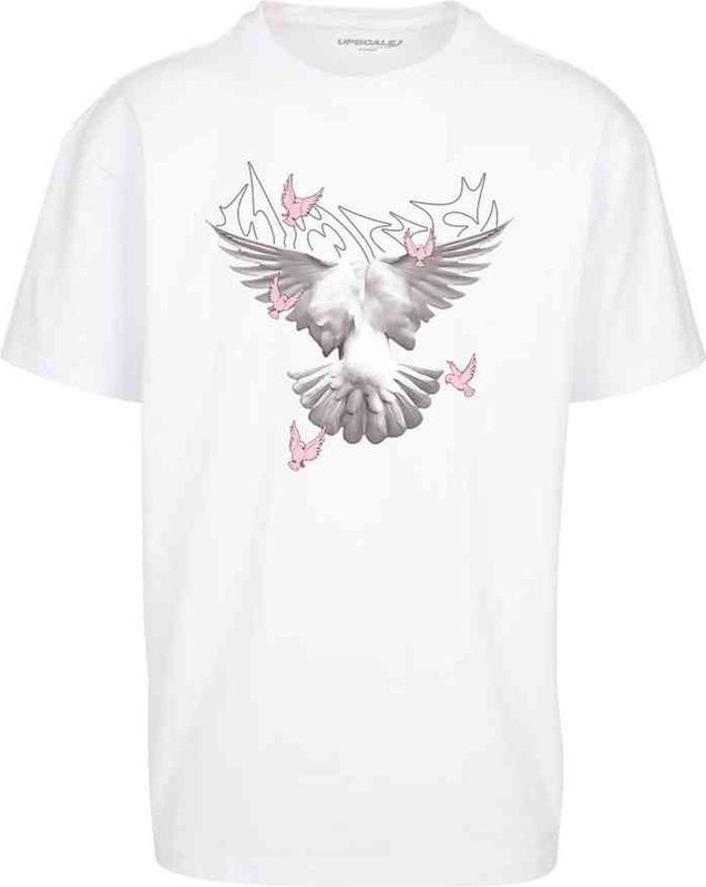 Mister Tee - Doves Oversize Heren T-shirt - Wit