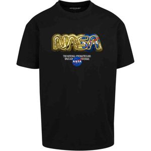 Mister Tee Unisex T-shirt NASA HQ Oversize Tee Black XL, zwart, XL