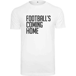 Merchcode - Footballs Coming Home Logo Heren T-shirt - Wit