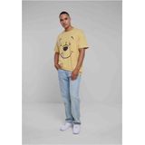 Mister Tee Upscale Disney Winnie The Pooh - Disney 100 Pooh Face Oversize Heren T-shirt - Geel