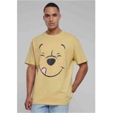 Mister Tee Upscale Disney Winnie The Pooh - Disney 100 Pooh Face Oversize Heren T-shirt - Geel