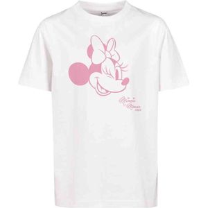 Mister Tee Minnie Mouse - Minnie Mouse XOXO Kinder T-shirt - Kids 110 116 - Wit