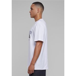 Mister Tee Upscale Disney Mickey Mouse - Disney 100 Years of Wonder Logo Oversize Heren T-shirt Wit