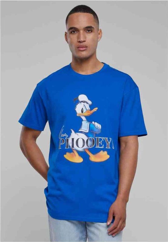 Mister Tee Upscale Donald Duck - Disney 100 Phooey Oversize Heren T-shirt - Blauw