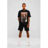 Mister Tee Upscale - Upscale Magazine Oversize Heren T-shirt - Zwart