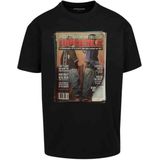 Mister Tee Upscale - Upscale Magazine Oversize Heren T-shirt - Zwart