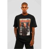 Mister Tee Upscale - Upscale Magazine Oversize Heren T-shirt - Zwart