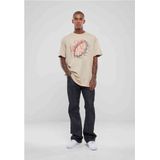 Mister Tee Upscale - God Loyalty Love Oversize Heren T-shirt - Beige
