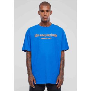 Mister Tee Upscale - Hustle Oversize Heren T-shirt - Blauw