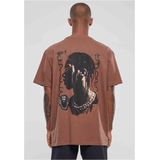 Mister Tee Upscale - Giza Oversize Heren T-shirt - Bruin