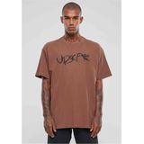 Mister Tee Upscale - Giza Oversize Heren T-shirt - Bruin