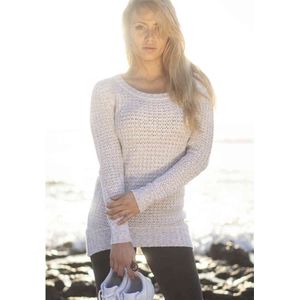 Urban Classics Long Wideneck Sweater/trui Wit