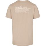 Mister Tee - Tranquille Heren T-shirt - Beige