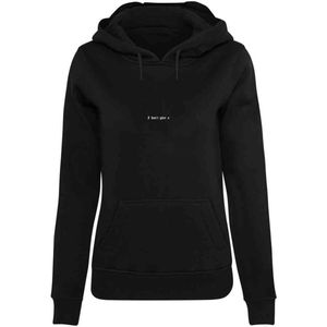 Miss Tee - I Don't Give A Hoodie/trui - Zwart