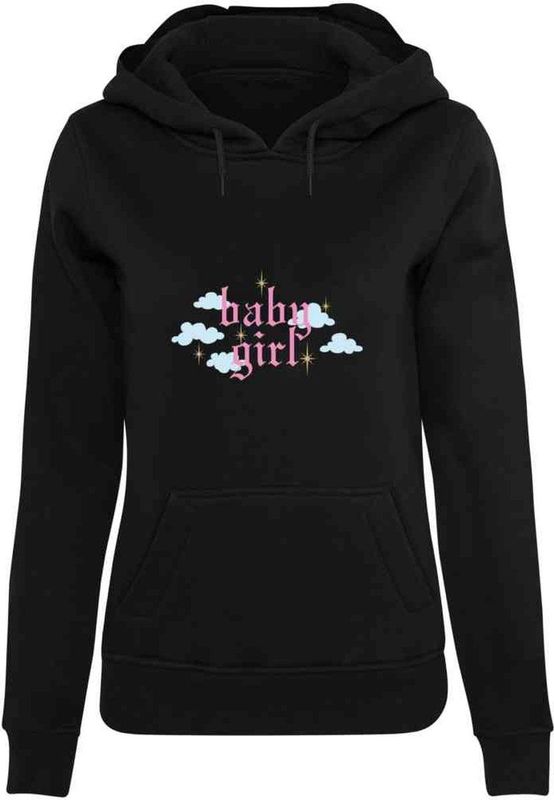 Miss Tee - Baby Girl Hoodie trui - Zwart