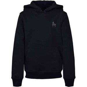 Mister Tee - Kids Easy Sign Kinder hoodie trui - Kids 110 116 - Zwart